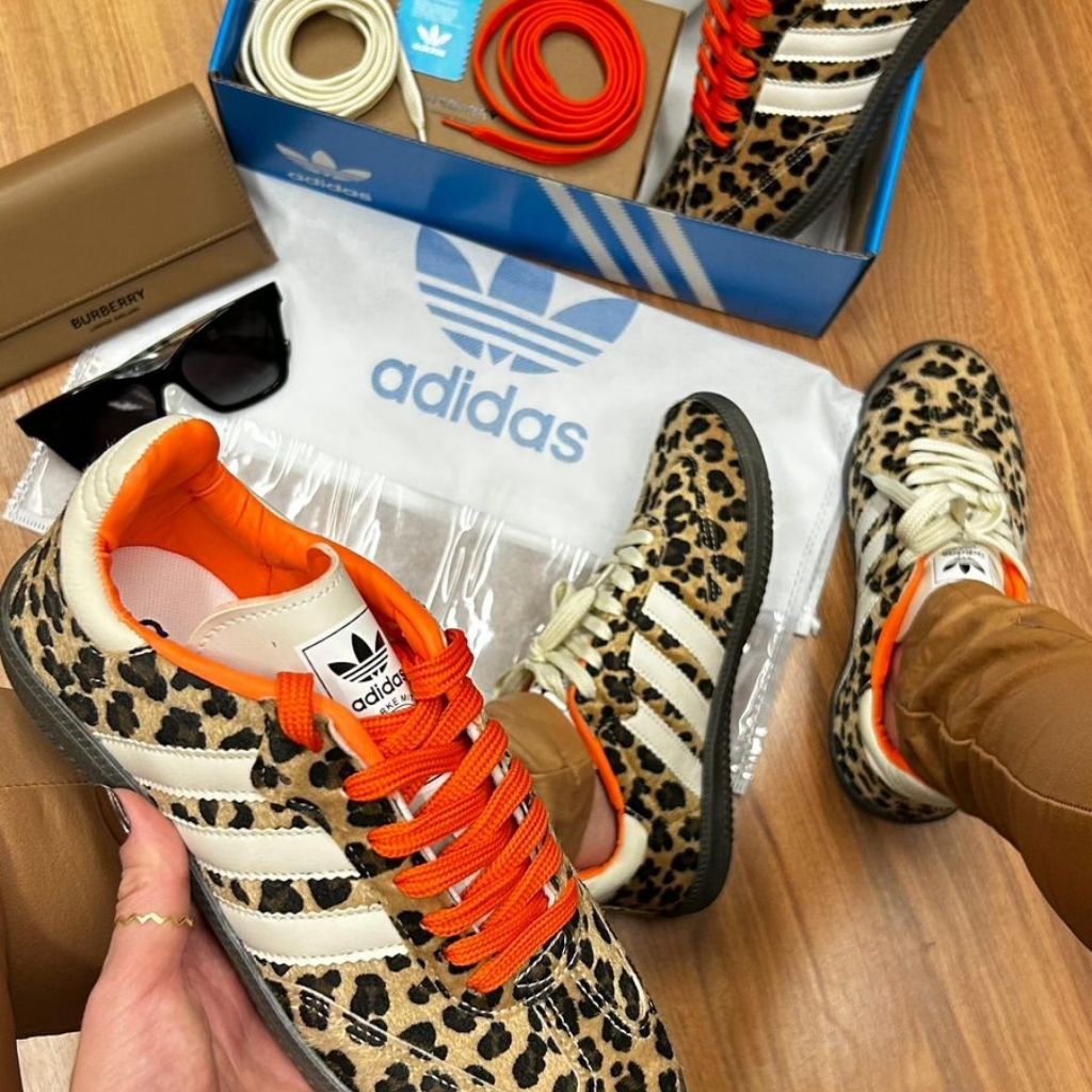Adidas Samba animal print cuerina