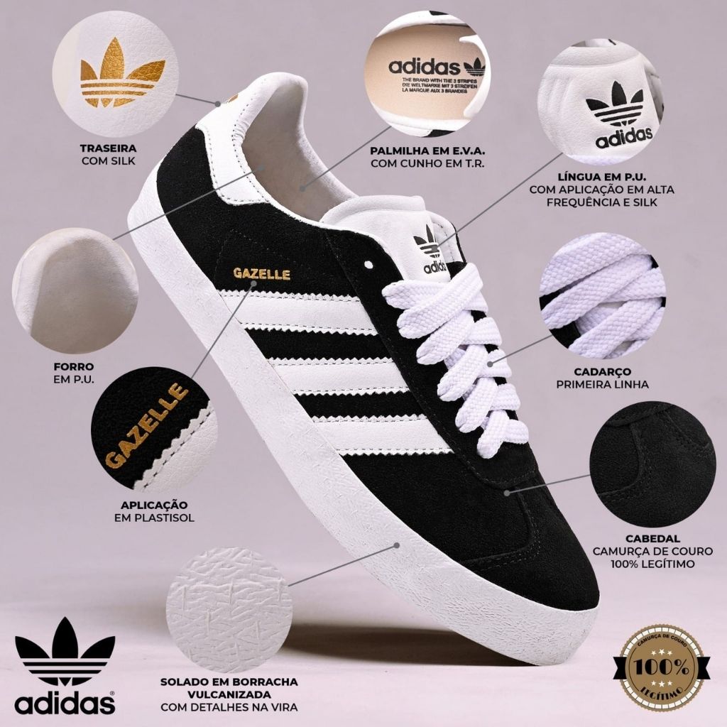 Adidas Gazelle gamuza cuero